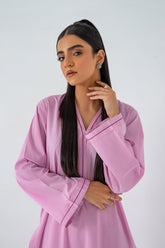 2-Pc Embroidered Lawn Shirt with Plain Shalwar SCNP-3-116